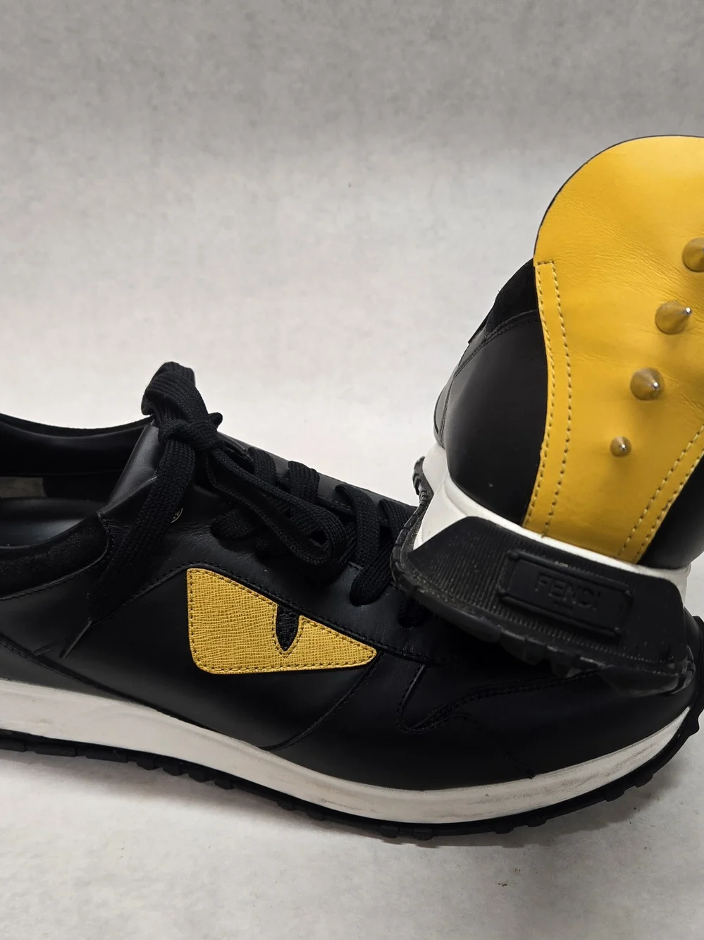 FENDI Bugs Monster Eyes Spime Shoes Sneakers FF SIZE 10 Fits US 10.5